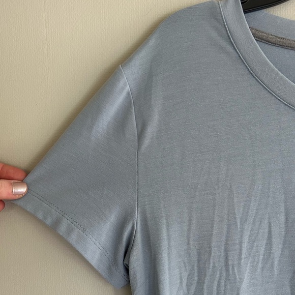 FREE FLY Bamboo Flex Pocket Dress Heather Coastal Sage UPF 50 Quick-Dry Soft | M - Picture 4 of 11